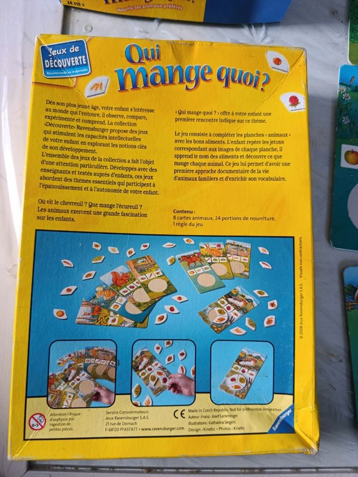 Lot de 2 jeux qui mange quoi ? Et maman et ses petits Ravensburger - photo numéro 2
