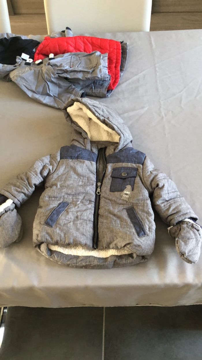 Manteau polaire avec moufle