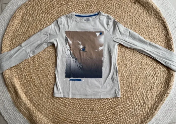 Teeshirt imprimé ski 10 ans Kiabi - photo numéro 3