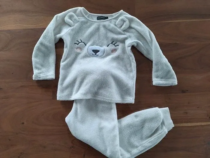 Pyjama velours animal fille Inextenso 6 ans