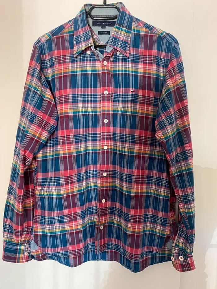 Chemise à carreaux tommy hilfiger
