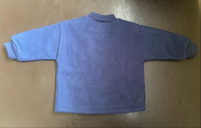 Pull ourson »Mini Malice »bleu marine - photo numéro 2