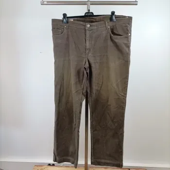 Pantalon droit kaki/ gris en toile Lee Cooper en coton élasthanne T40 taille 52 A1450