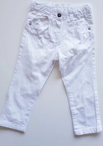 Pantalon blanc Tex Baby 23 mois