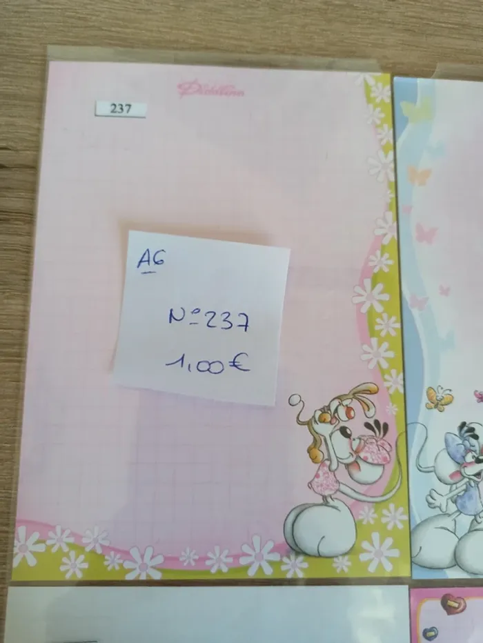 Feuille Diddl A6 237 1,00€