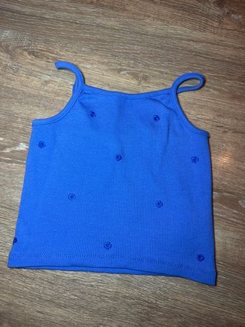 Croc top bleu Jennyfer /