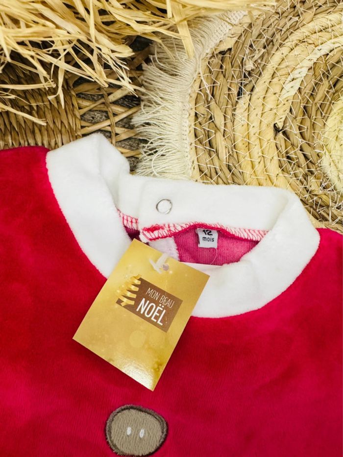 🎄Tenue de Noël + Bonnet Neuf avec étiquette 12mois🎁 - photo numéro 7