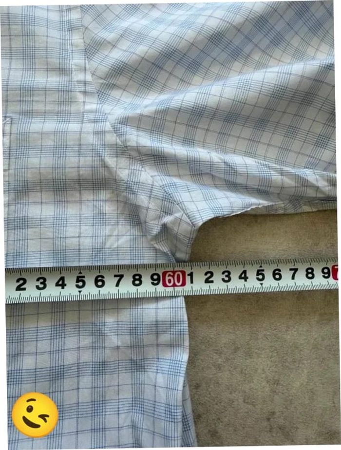 Chemise Tommy Hilfiger manche courte Taille L bleu Homme Men CHE89 - photo numéro 6