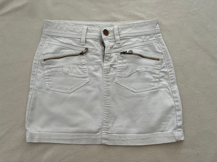Jupe en jean blanc