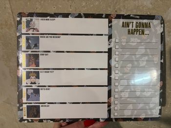 Planning semaine aimanté Disney vilains