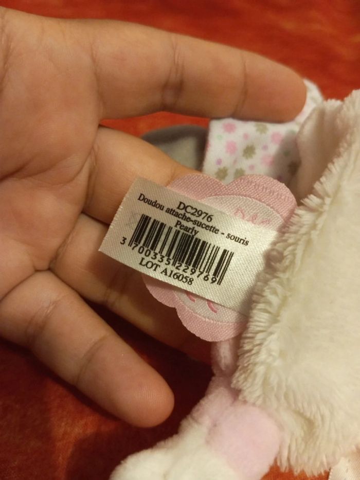 Doudou attache sucette Souris de Doudou et compagnie - photo numéro 5