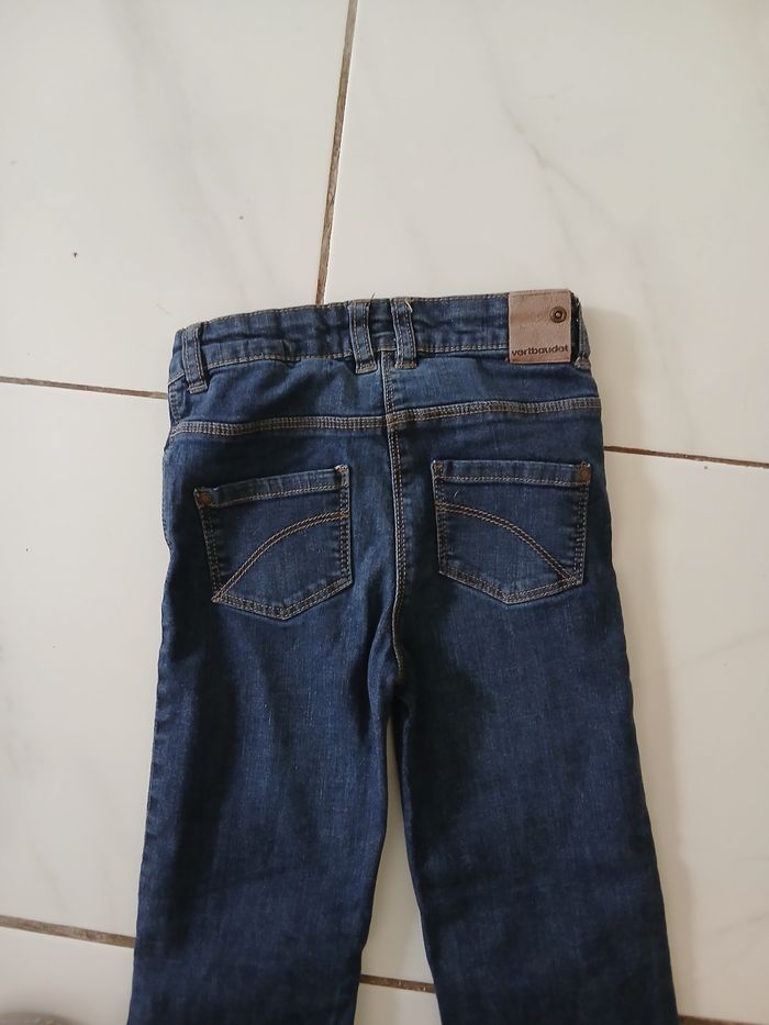 Pantalon jean fille taille 7 ans en coton marque vert baudet - photo numéro 8