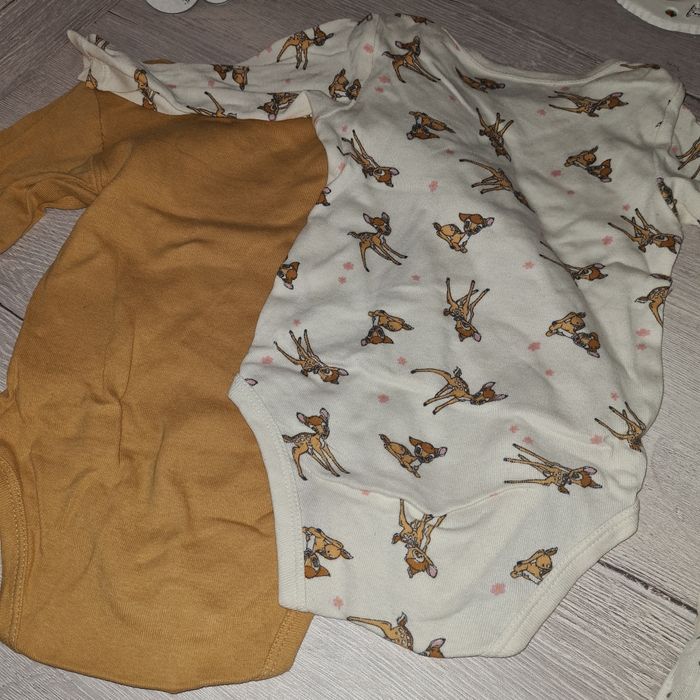Lot de 2 bodys 12 mois bambi disney - photo numéro 6