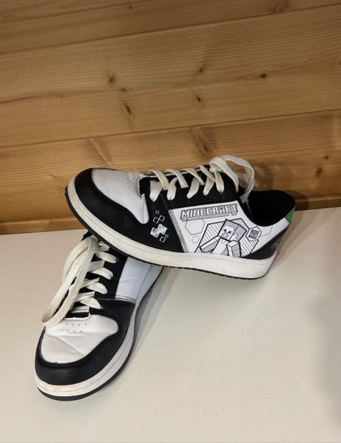 Baskets Minecraft garçon taille 33 excellent état - photo numéro 4