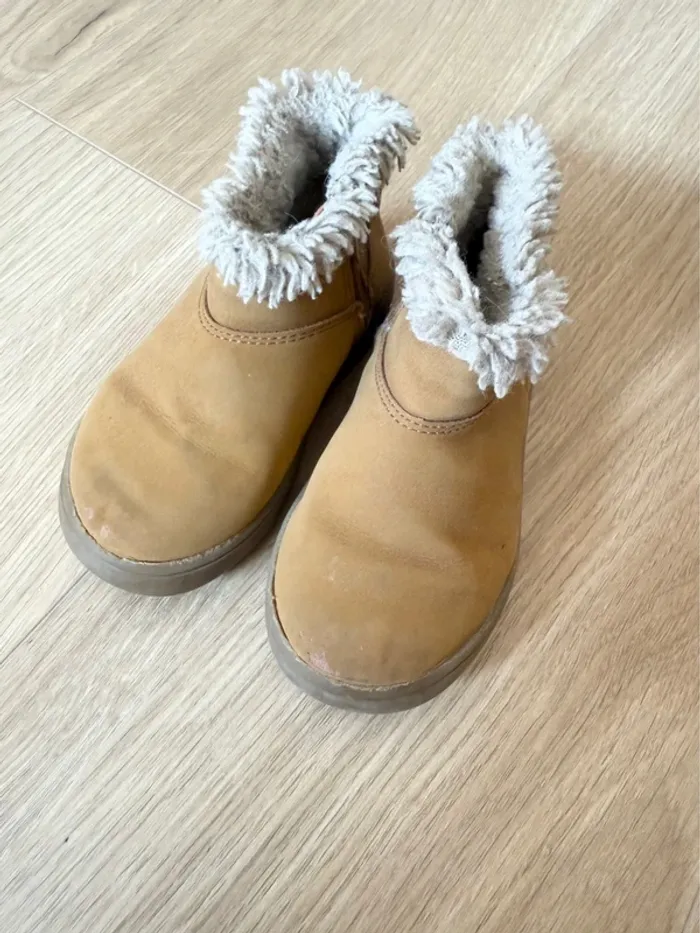 Bottines camel fourrées Zara - photo numéro 2