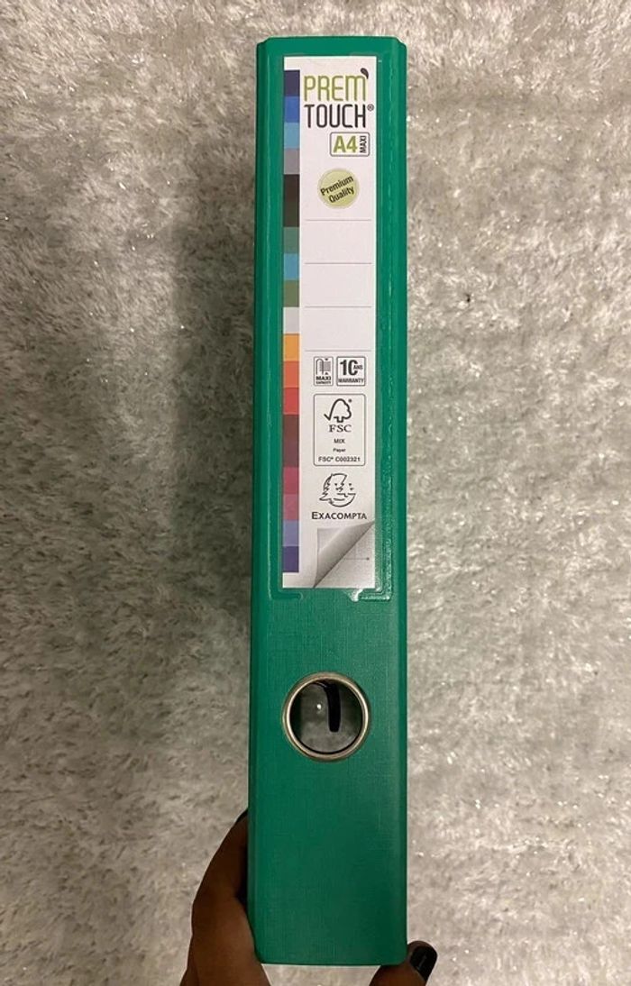 Classeur 2 anneaux vert exacompta - photo numéro 2
