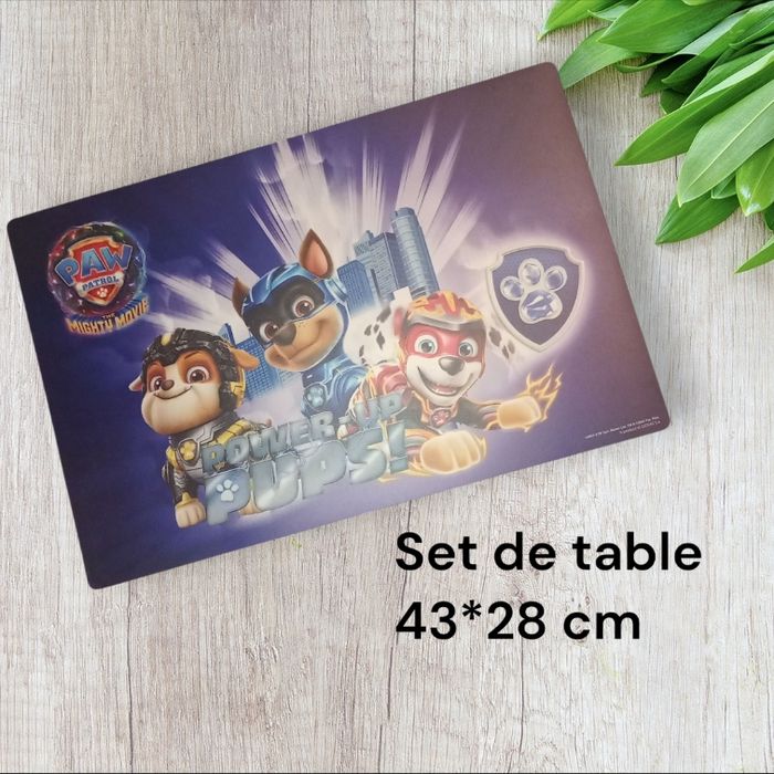 Set de table Pat patrouille paw patrol