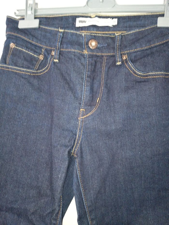 Jeans Levi's demi curve classic rise straight taille 27 bleu foncé - photo numéro 5