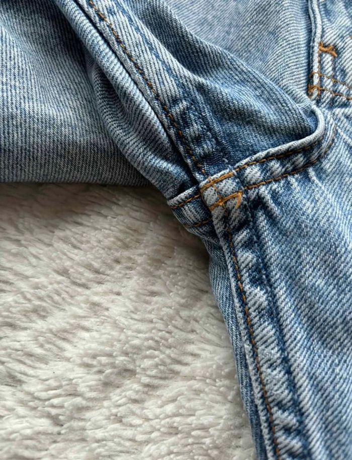 Jean Lévis 534 vintage 90s bleu clair taille haute coupe droite fuselé slim taille X/34 rare - photo numéro 7
