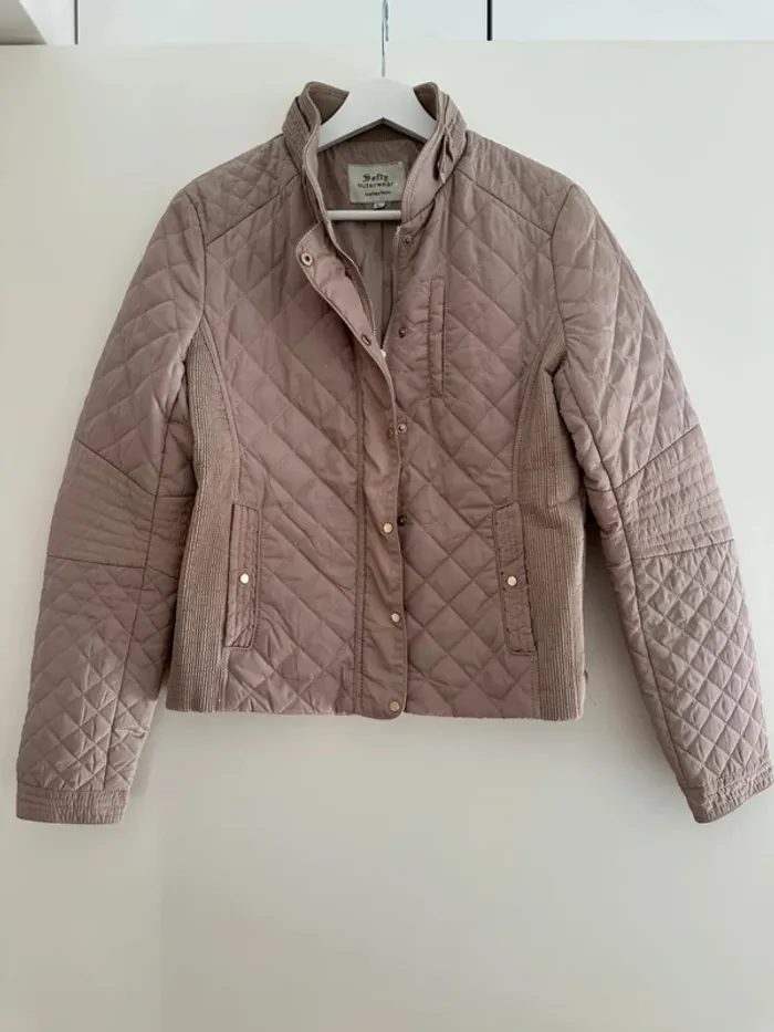 Veste matelassée beige pour femme taille L