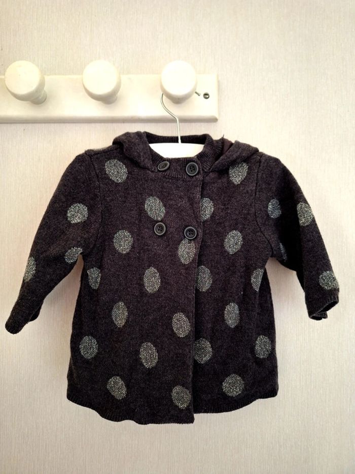 Gilet double avec capuche Taille 6 Mois