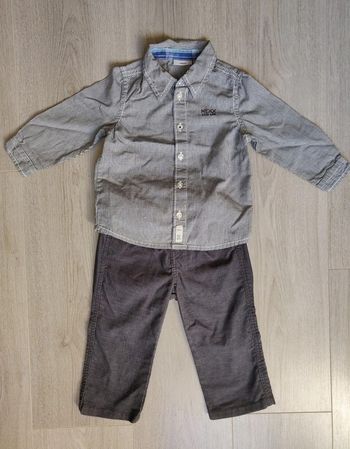 Ensemble pantalon + chemise neuf 12/18 mois