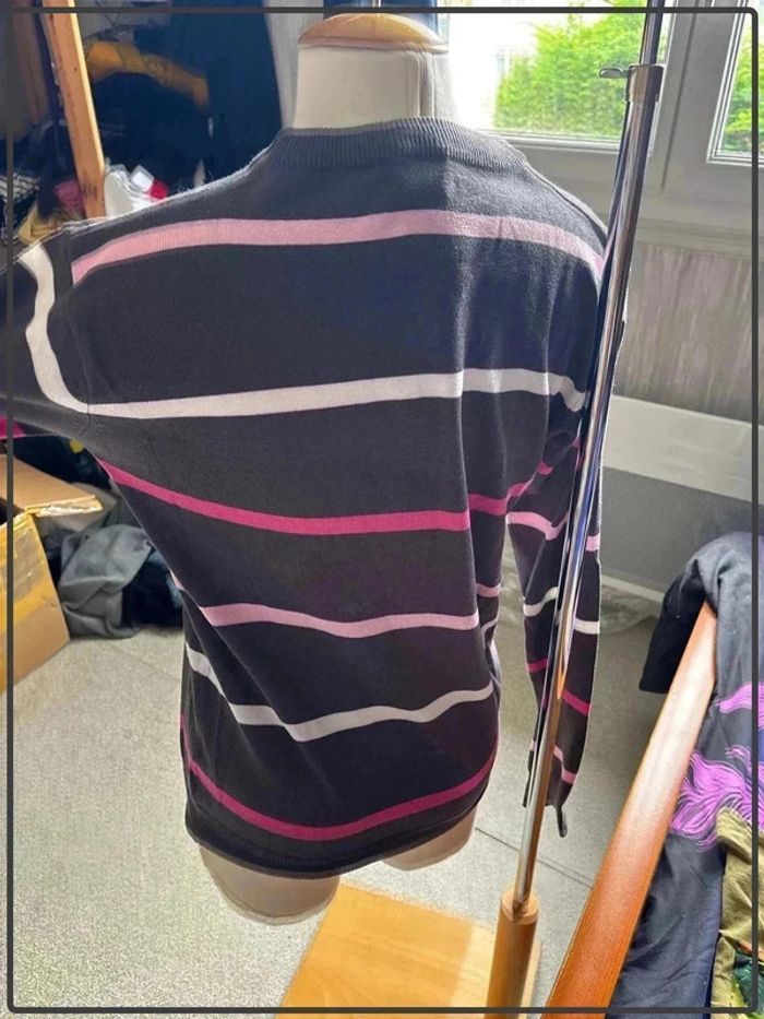 Pull à rayure taille 40 marque H.Landers - photo numéro 3