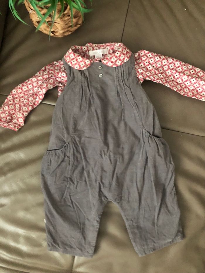 Ensemble gris et rouge fille Obaibi - photo numéro 6