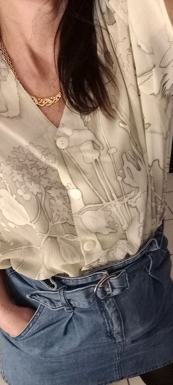 Blouse Vintage Dressing (crème), M / 38 / 10