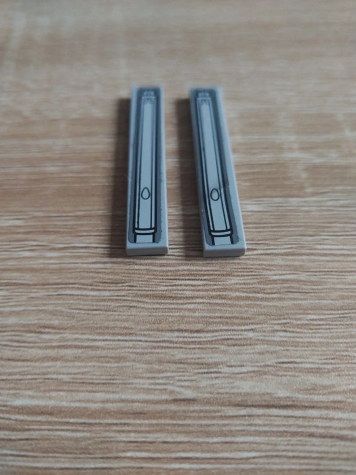 Lego star wars lot 2 tuiles 1x6 réf 6636pb121 - photo numéro 3