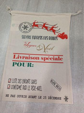 Sac de Noël personnalisé