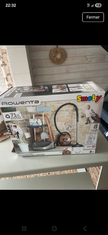 Chariot de ménage,jeux aspirateur rowenta enfant smoby