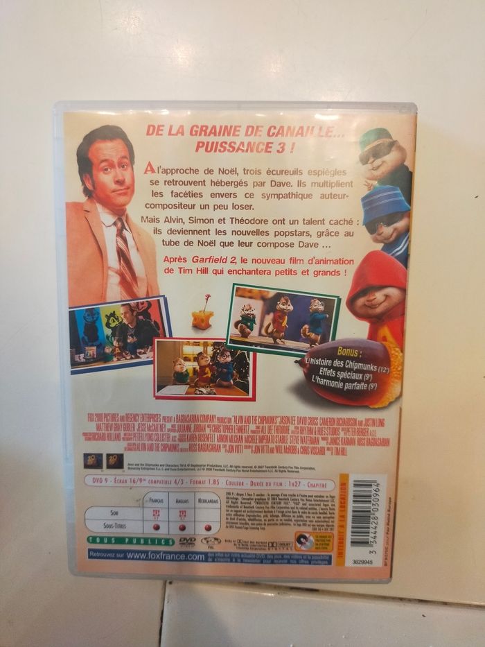 DVD alvin et les Chipmunks - photo numéro 2