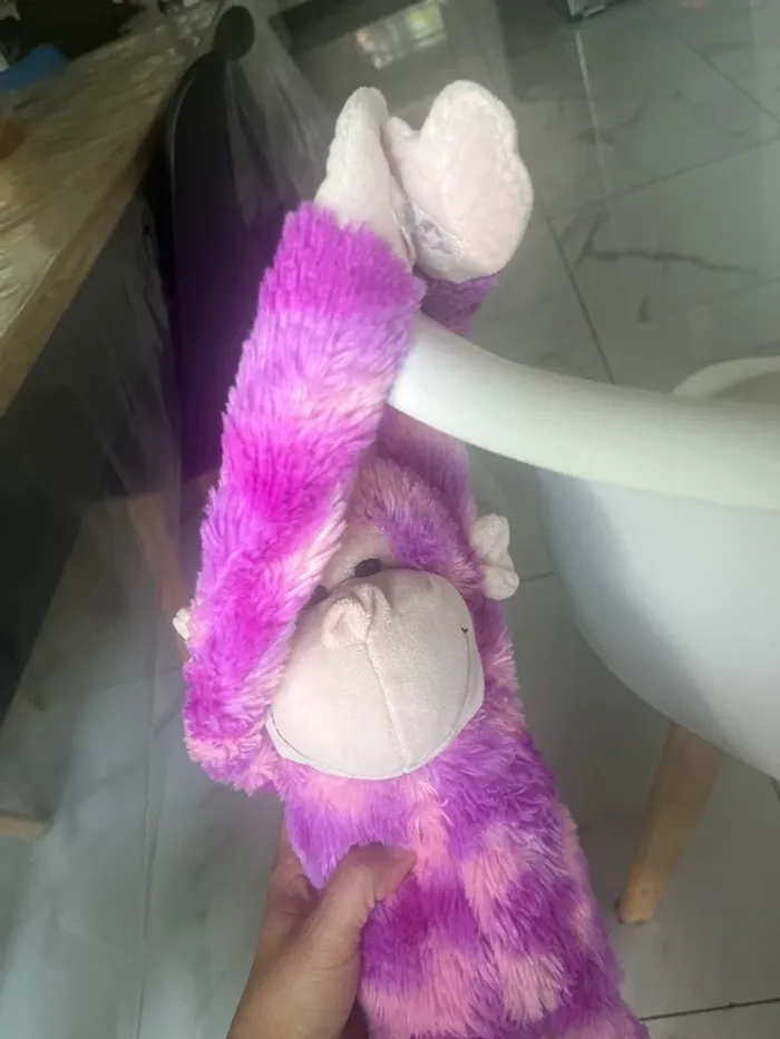 Peluche singe violet - photo numéro 4