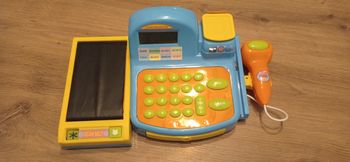 Jeu dînette, caisse enregistreuse avec argent, TBE