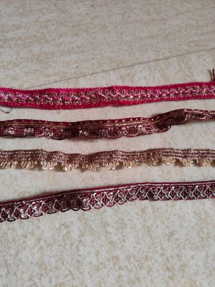 Ruban galon brillant à paillettes foil pour couture