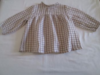 Blouse à carreaux