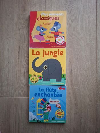 Lot de 3 livres Mes petits imagiers sonores en bon état