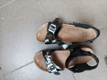 Sandales noires femme