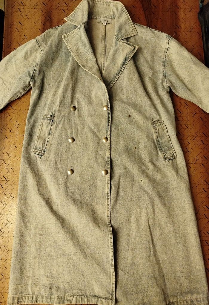 Longue veste en jean - photo numéro 3