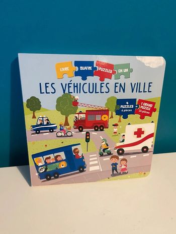 Livre puzzles sur les véhicules dès 3 ans