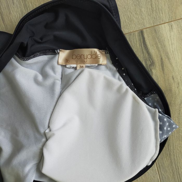Maillot de bain femme une piece noir a pois blanc taille  38 berydale - photo numéro 4