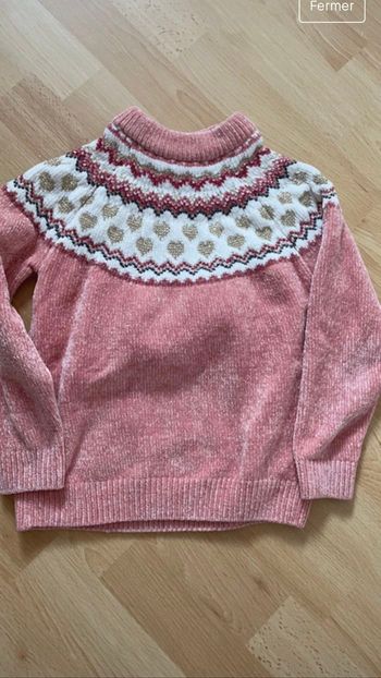 Pull chenille fille