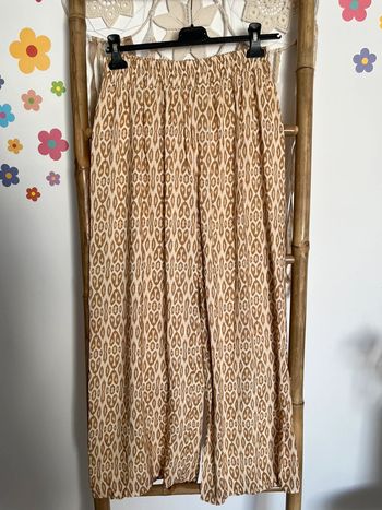Pantalon léopard Camel