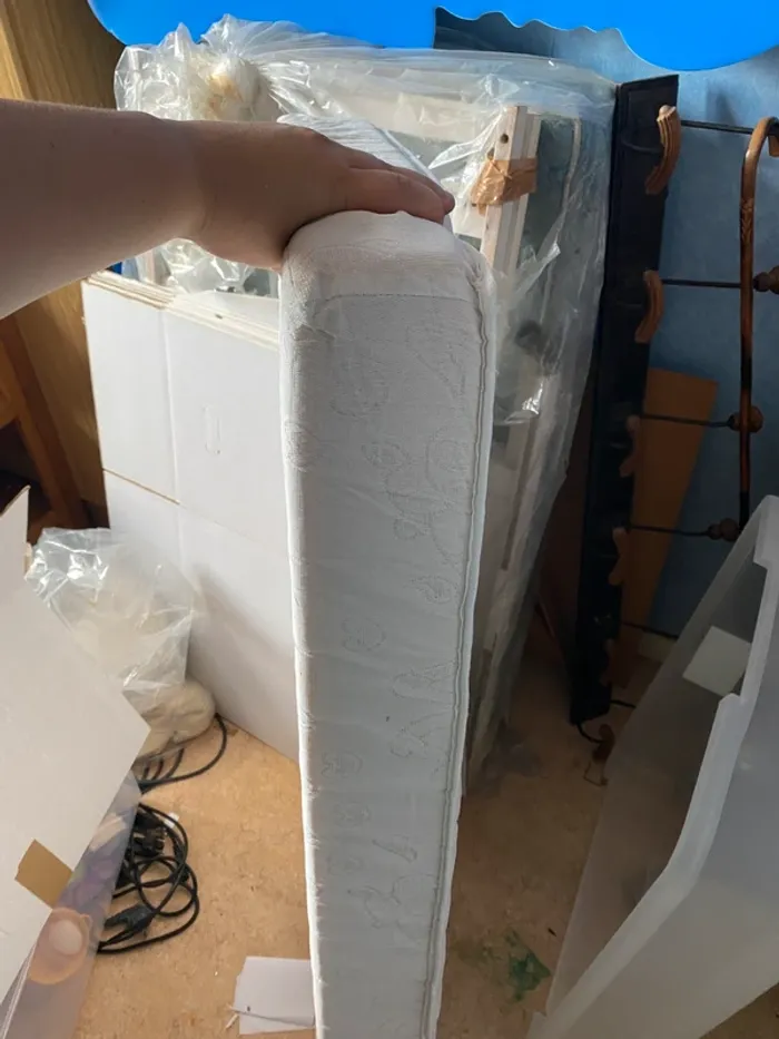 Matelas bébé lit 60x120cm anti acarien hypoallergenique - photo numéro 3