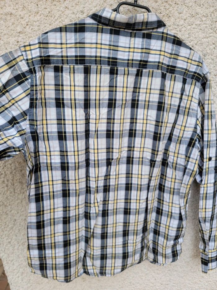 Chemise à carreaux vintage oversize baggy tendance chic - photo numéro 3