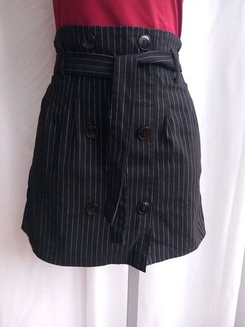 Jupe ceinturé rayé
