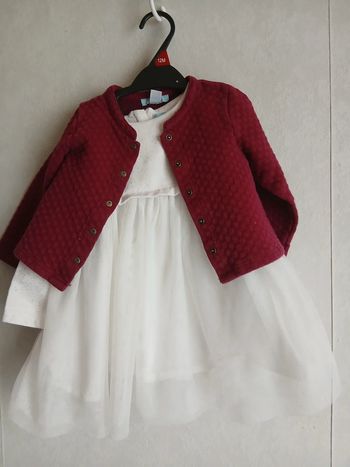 Ensemble robe gilet 18 mois pour occasion