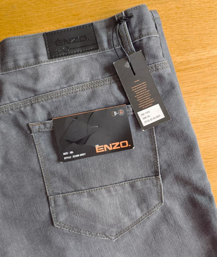 🌴 Jean homme - Gris - Ze Enzo - T46 🌴 - photo numéro 8