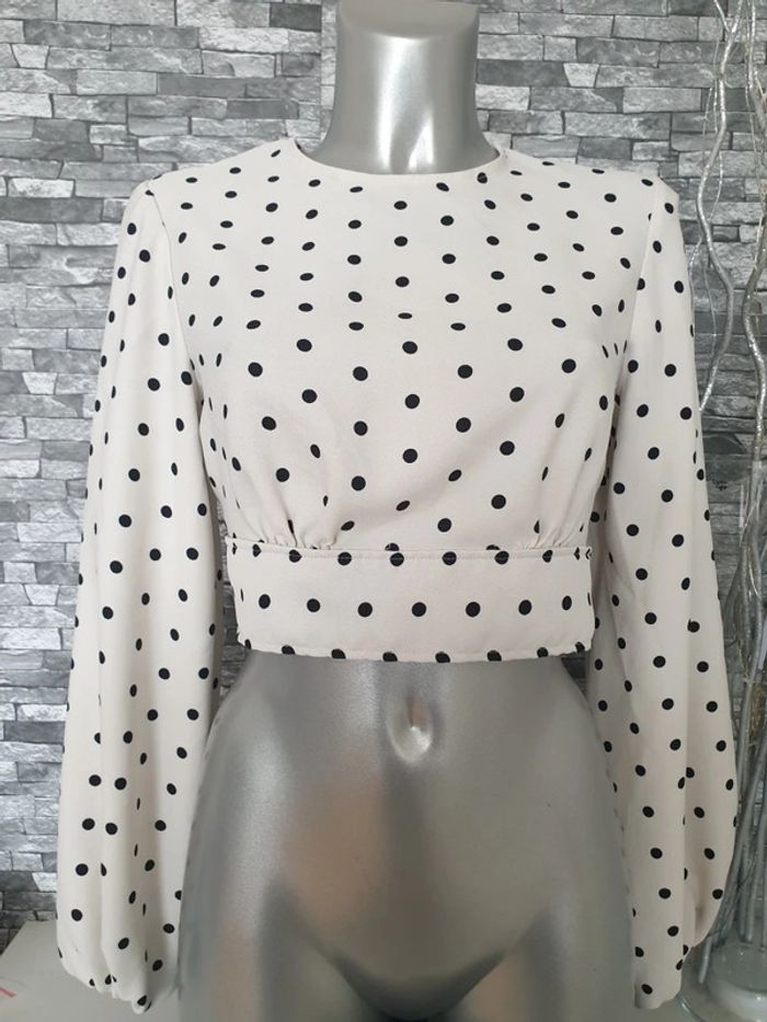 Blouse à pois sexy - photo numéro 2